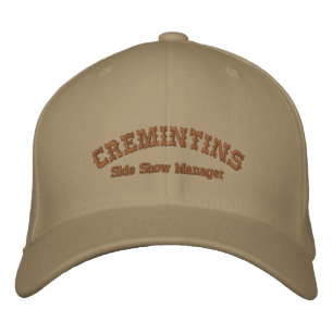 CREMINTINS Side Show Manager - basebollsockel Broderad Keps