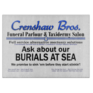 Crenshaw Bros Burial at Sea Promo Merch