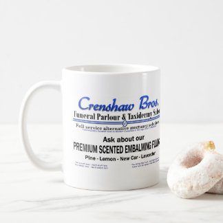Crenshaw Bros Scented Embalming Fluid Promo Kaffemugg