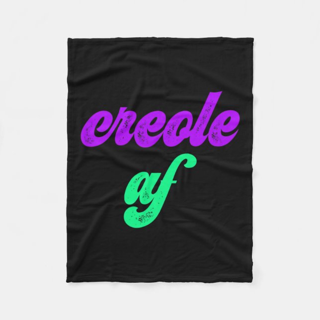 Creole Af Mardi Gras Louisiana Pride Gift Tee Fleecefilt (Framsidan)