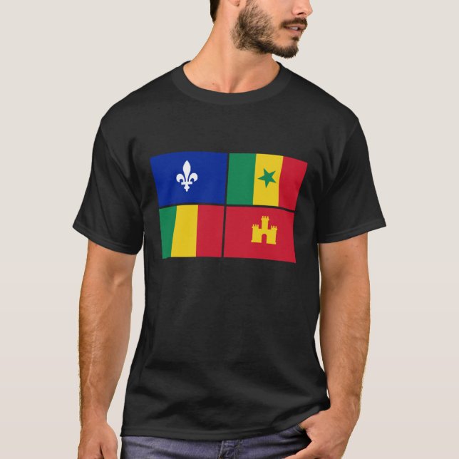 Creole Flagga T Shirt (Framsida)