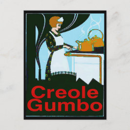 Creole Gumbo Cook Vykort