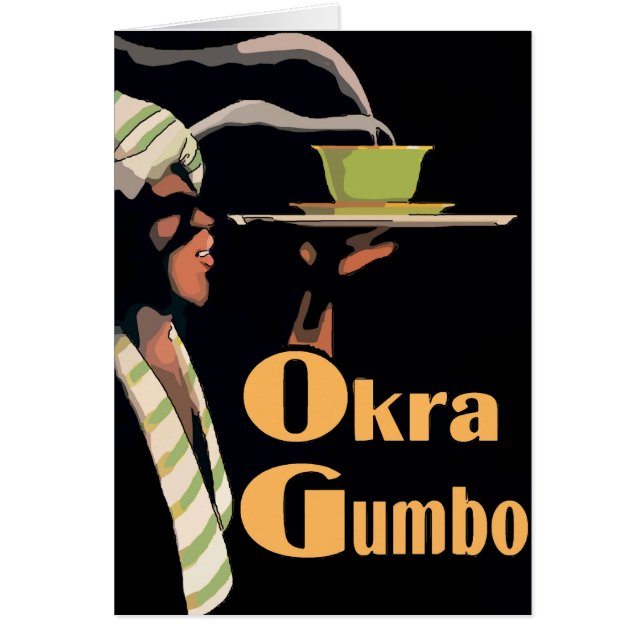 Creole Okra Gumbo Hälsningskort (Framsidan)