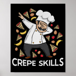 Crepe Chef Crepes Älskare Gift Manar Crepe Poster