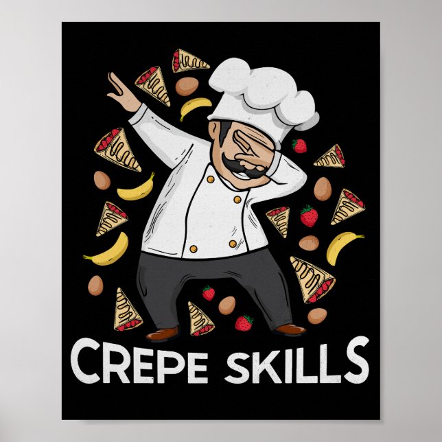 Crepe Chef Crepes Älskare Gift Manar Crepe Poster (Framsidan)