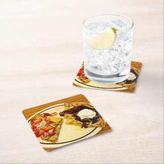 Crêpes Foto Underlägg Papper Kvadrat