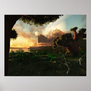 Crepuscular himmel poster