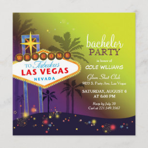Crepuscule Las Vegas Sängkammarparty-inbjudan Inbjudningar