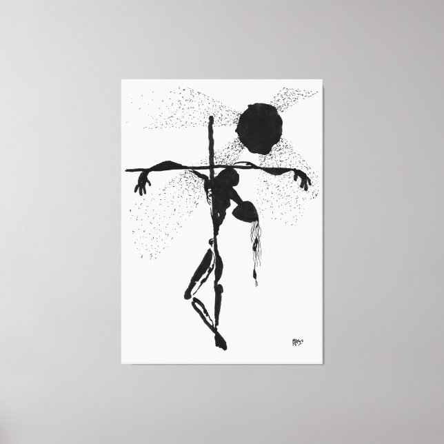 Crepúsculo - Dibujo a tinta Y quisieron los infame Canvastryck (Framsida)