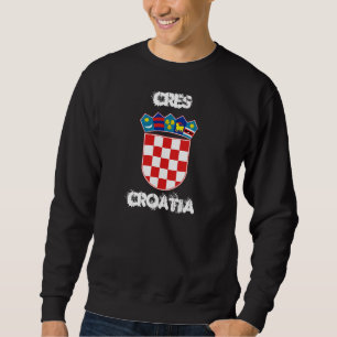 Cres, Kroatien med jackande av arm Lång Ärmad Tröja
