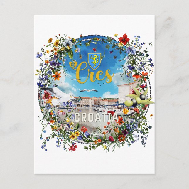 Cres  vykort (Framsida)