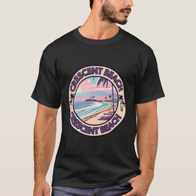 Crescent Beach � Australien � kustjudeel T Shirt (Framsida)