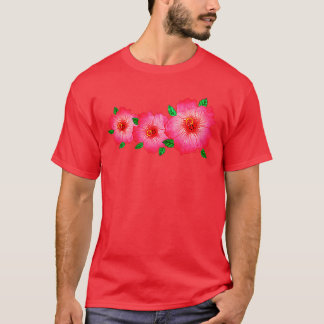 Crescent Beach Tropical Flowers Florida Vacation 2 T Shirt