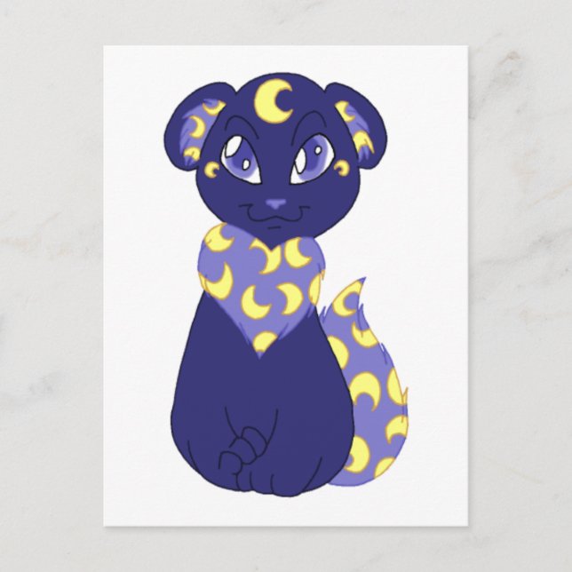 Crescent Bearfox Vykort (Framsida)