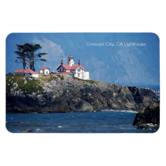 Crescent City, CA Lighthouse på 4x6 Refrig.Magnet Magnet