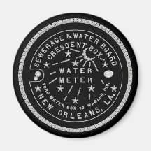 Crescent City Vatten Meter Cover Faux Diamonds
