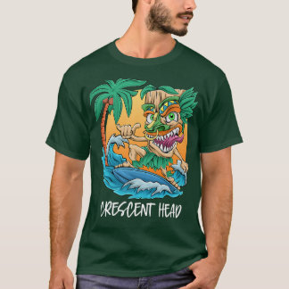 Crescent Head Australian Handflatan Träd Surfing B T Shirt