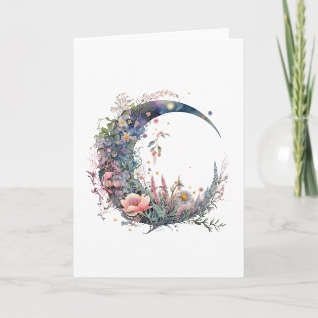 Crescent Måne #2 Tack Kort (Framsida)