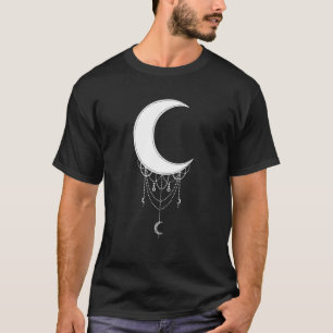 Crescent Måne Aesthetic Goth Soft Grunge Gothic Wi T Shirt