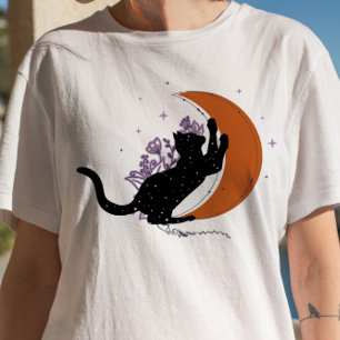 Crescent Måne Andlig Cat Gotham Pastel T Shirt
