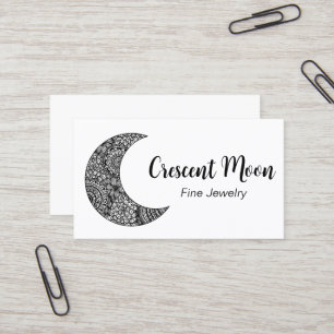 Crescent Måne Jewelry Maker Visitkort