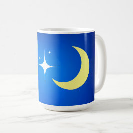 Crescent Måne med stjärnsymbol Kaffemugg