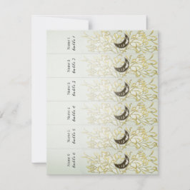 Crescent Måne Mistletoe Festive-julmiddag Inbjudningar