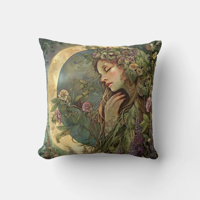 Crescent Måne Ostara Kudde (Framsida)