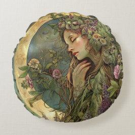 Crescent Måne Ostara Rund Kudde