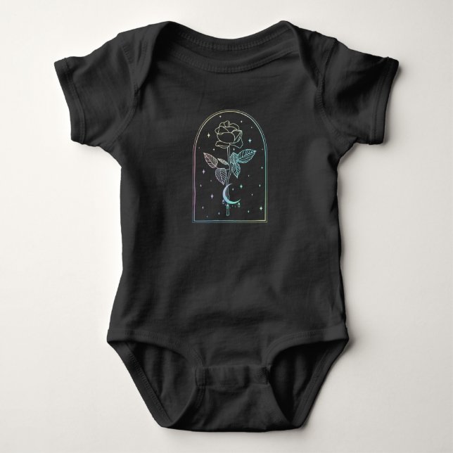 Crescent Måne Ro Occult Witchcraft Wicca Pastel T Shirt (Framsida)