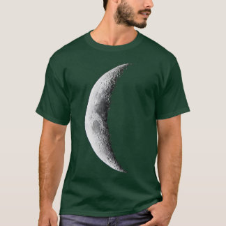 Crescent Måne Rymden Galaxy Astronomy T Shirt