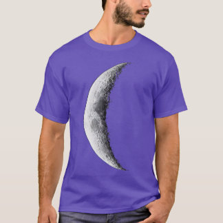 Crescent Måne Rymden Galaxy Astronomy T Shirt
