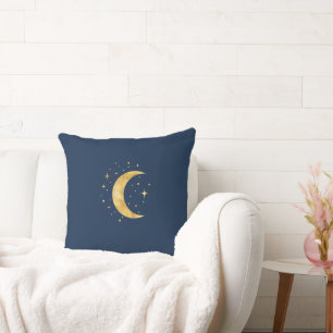 Crescent Måne Starry Natt Kudde