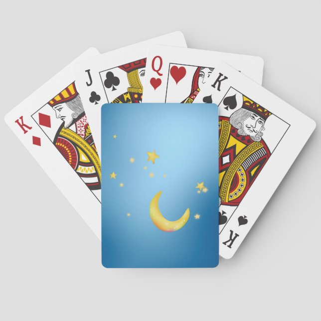 Crescent måne stjärnor casinokort (Baksidan)