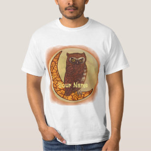 Crescent Måne Uggla t-shirts