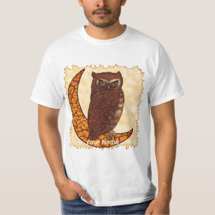 Crescent Måne Uggla t-shirts