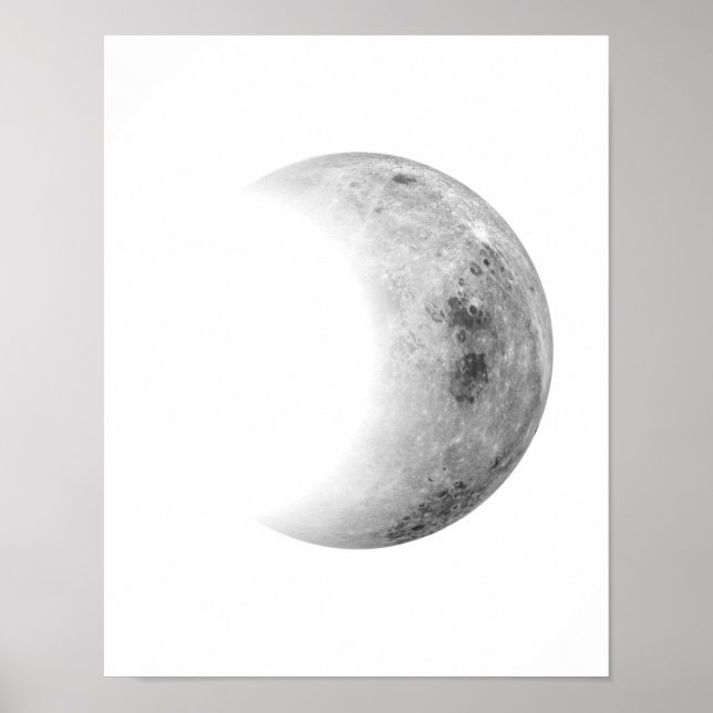 Crescent Måne Wall Decor, Måne Wall Decor Poster (Framsidan)