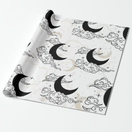 Crescent Måne Wrapping Papper Presentpapper
