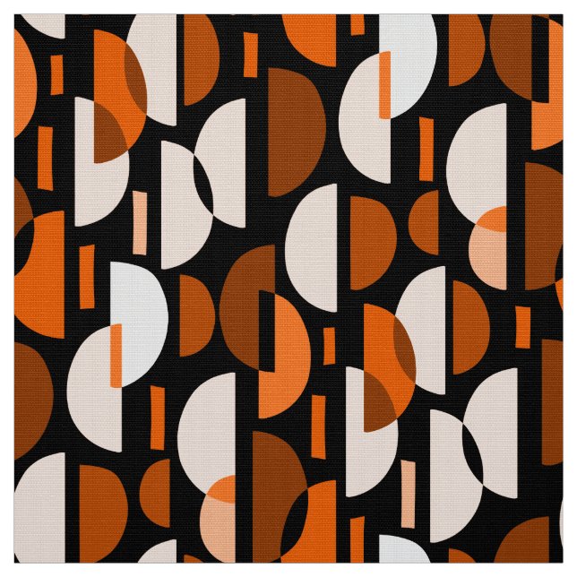 Crescent Mönster 010921 - Orange Tyg (Provkarta)