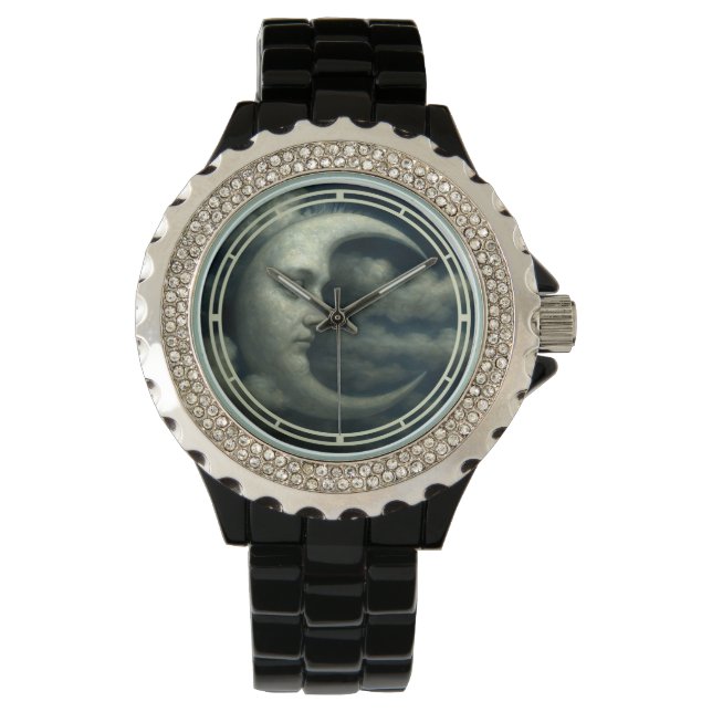Crescent Moon Face Armbandsur (Framsida)