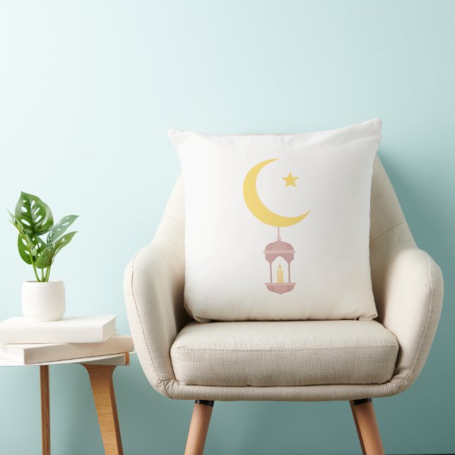 Crescent Moon & Lantern Pillow Kudde (Stol)