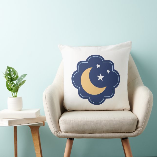 Crescent Moon & Stars Pillow Kudde (Stol)