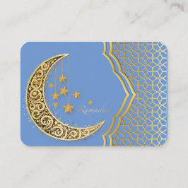 Crescent of ramadan visitkort