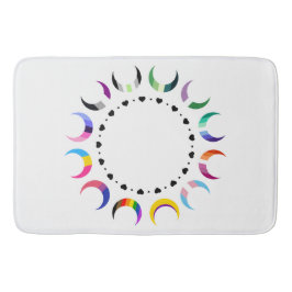 Crescent Pride Måne & Black Hjärter Badrumsmatta