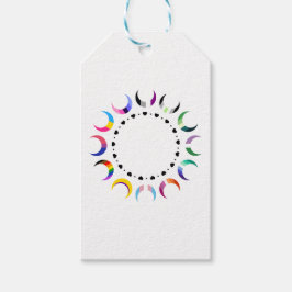 Crescent Pride Måne & Heart Ring Presentetikett