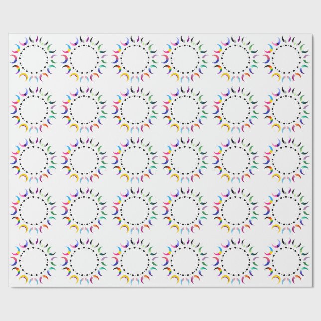 Crescent Pride Måne & Heart Ring Presentpapper (Platt)