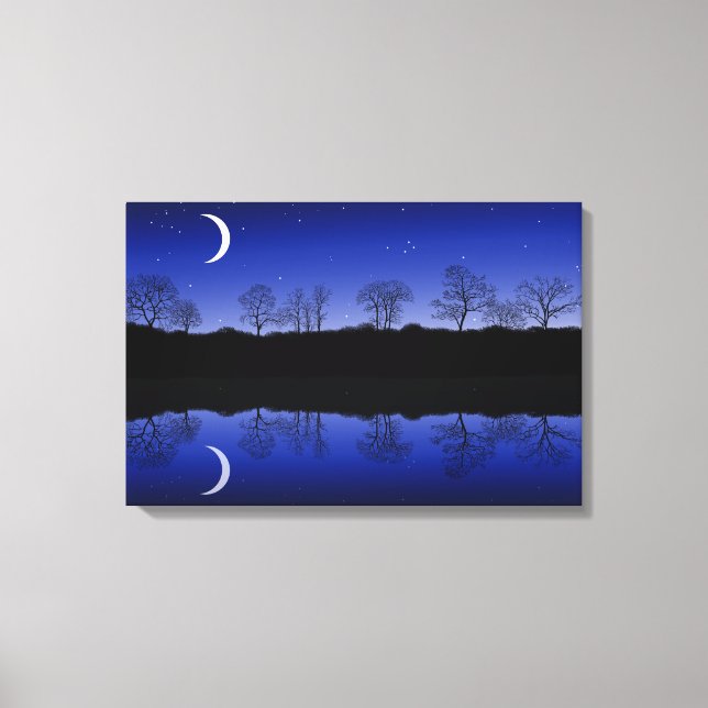 Crescent Refletions Wrapped Canvas Art (Framsida)