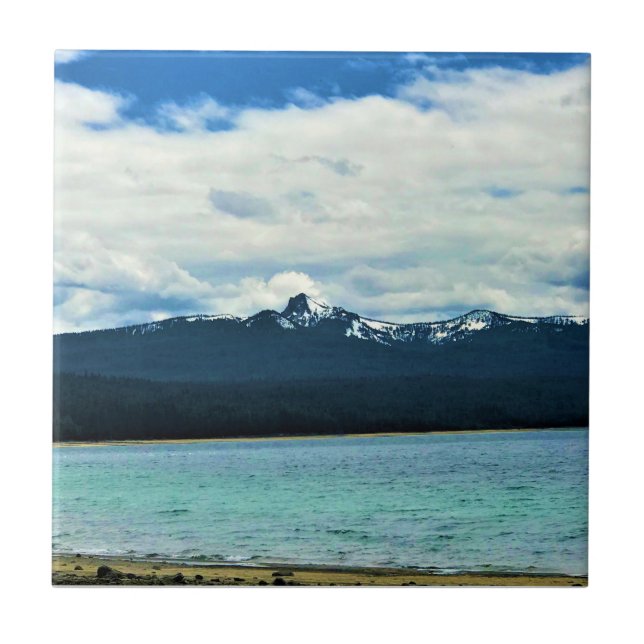 Crescent Sjö, Oregon Kakelplatta (Framsidan)