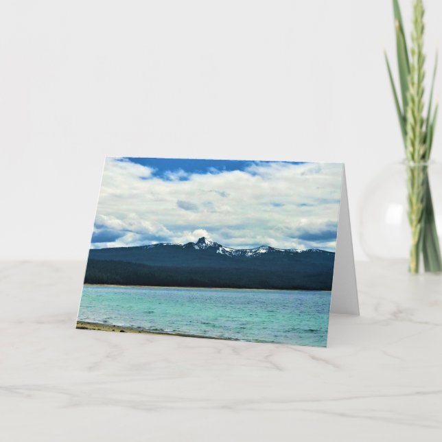 Crescent Sjö, Oregon Kort (Framsida)