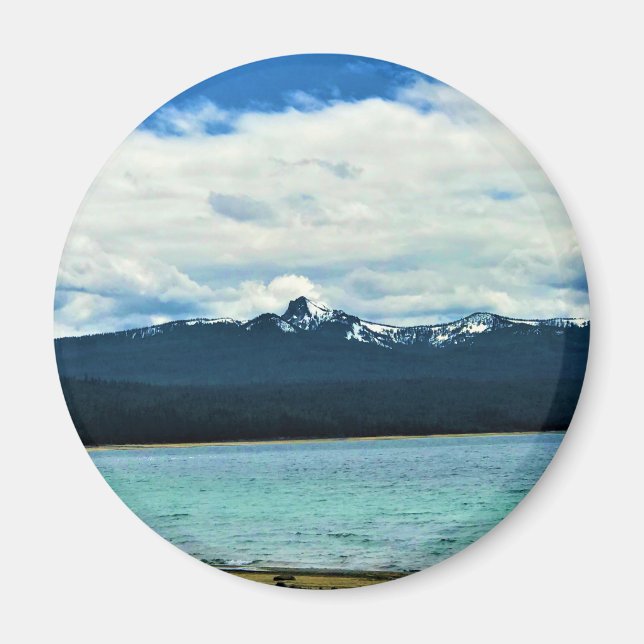 Crescent Sjö, Oregon Magnet (Framsidan)